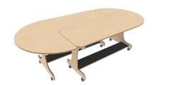 J-tafel dubbel 180 cm berken Tangara Groothandel voor de Kinderopvang Kinderdagverblijfinrichting